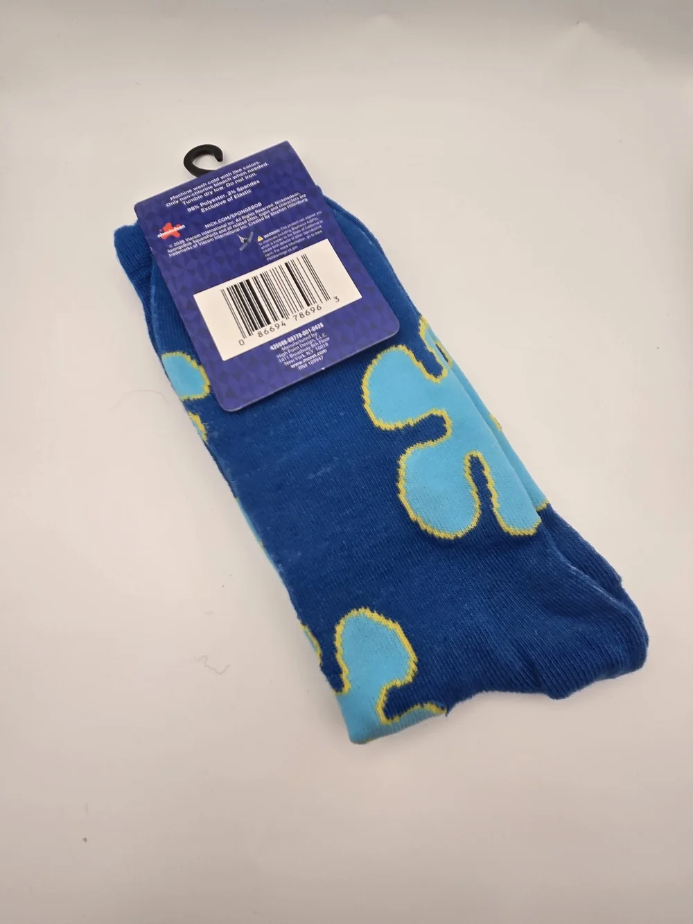 SpongeBob SquarePants Blue Yellow Crew Socks